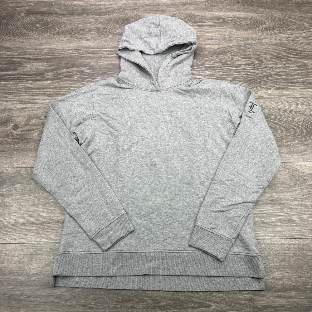 Peter Millar Lava Wash Relaxed Hoodie Womens XS Gray Heathered Fleece Sweatshirt